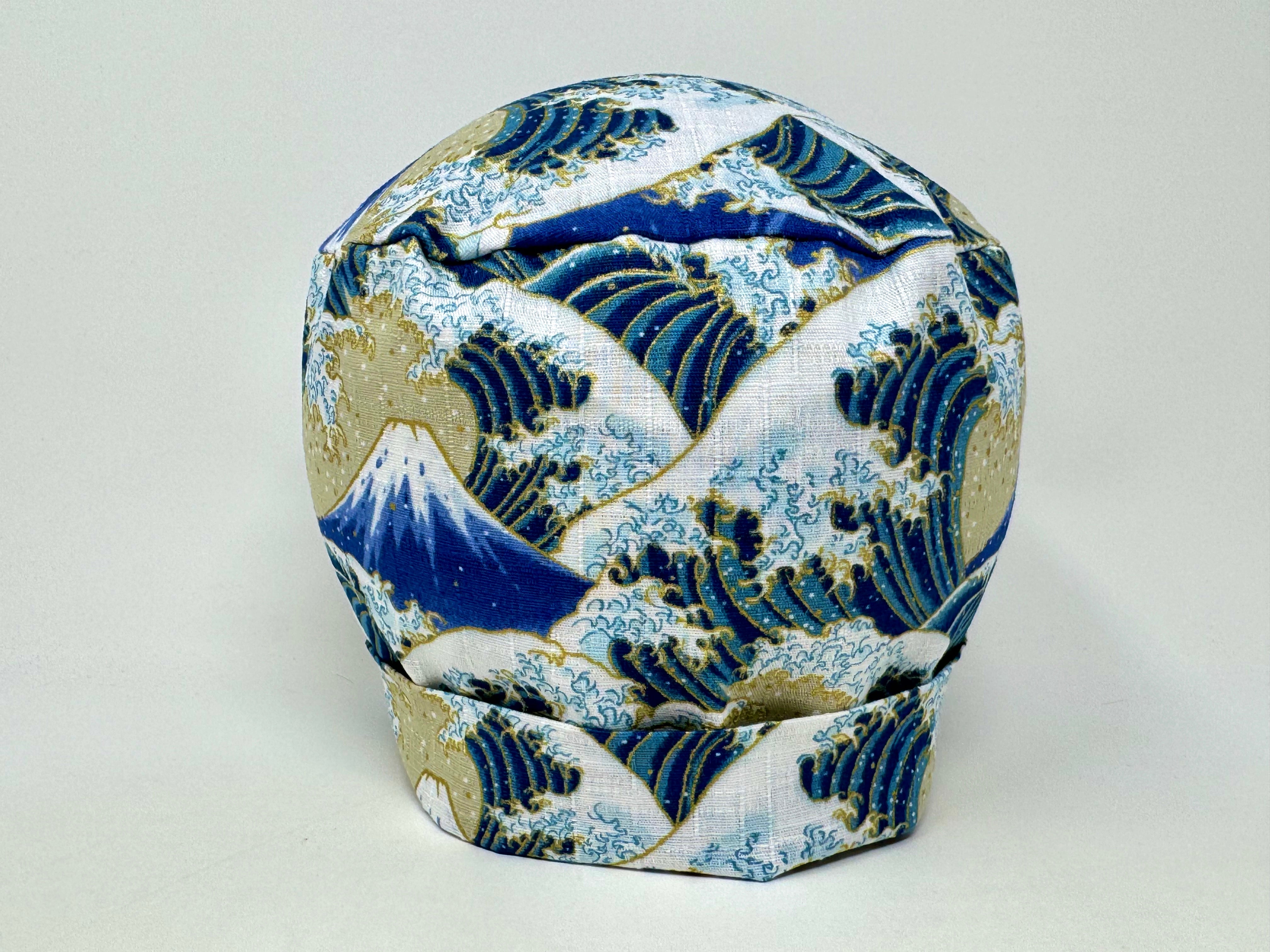 The Great Waves -*Gold Metallic Print* - Cotton Dobby