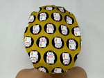 Load image into Gallery viewer, Lucky Cats On Mustard - Cotton Dobby - Ponytail
