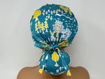 Load image into Gallery viewer, Wonderland - Teal - Cotton Oxford - Ponytail
