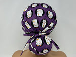 Load image into Gallery viewer, Lucky Cats On Purple - Cotton Dobby - Ponytail
