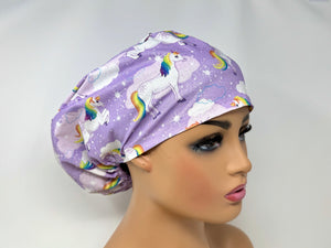 Unicorn with Sparkles - Silver Metallic Print - Ponytail