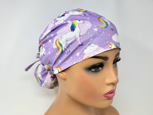 Unicorn with Sparkles - Silver Metallic Print - Ponytail