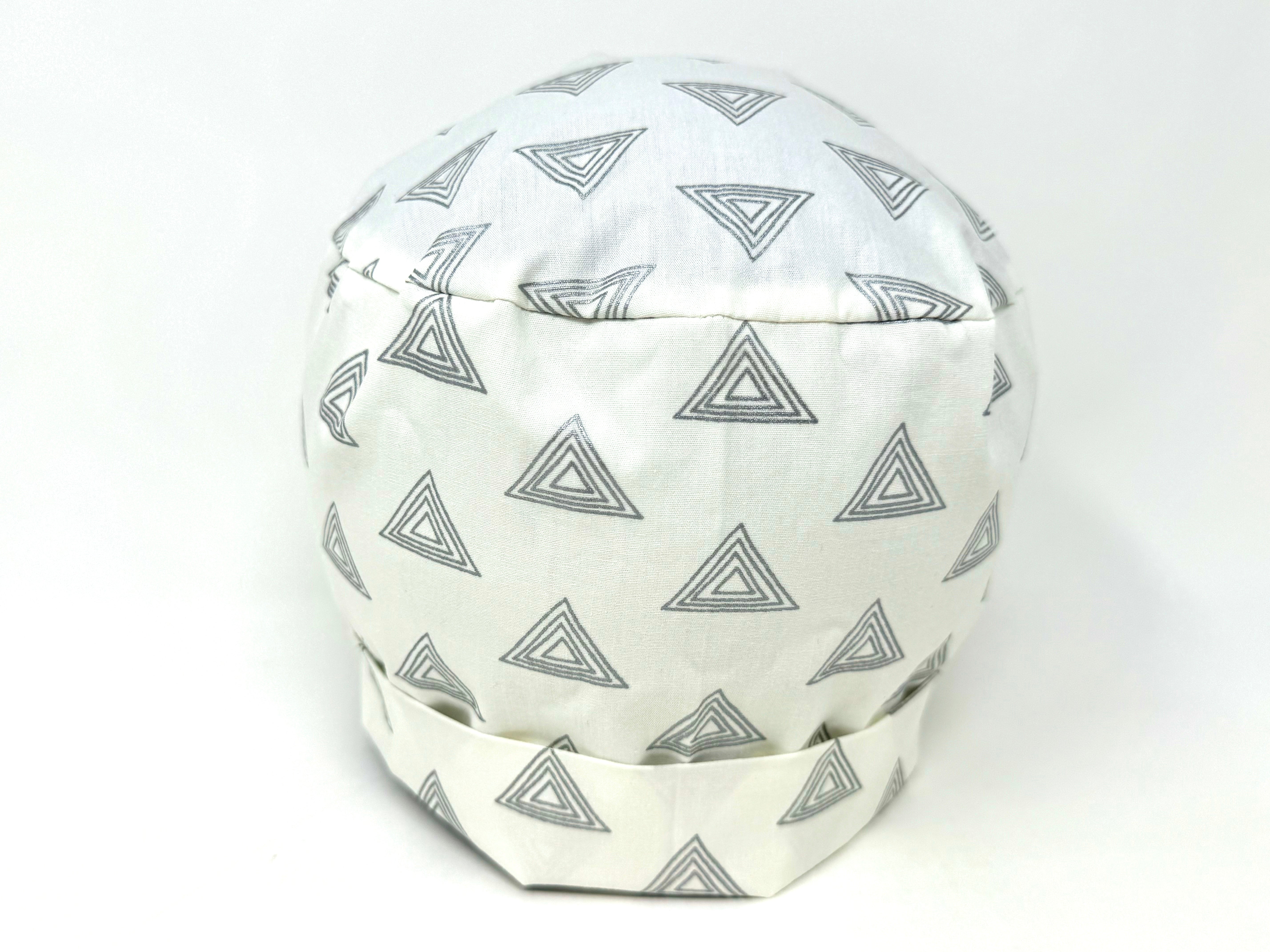 Triangles C - Silver Metallic Print