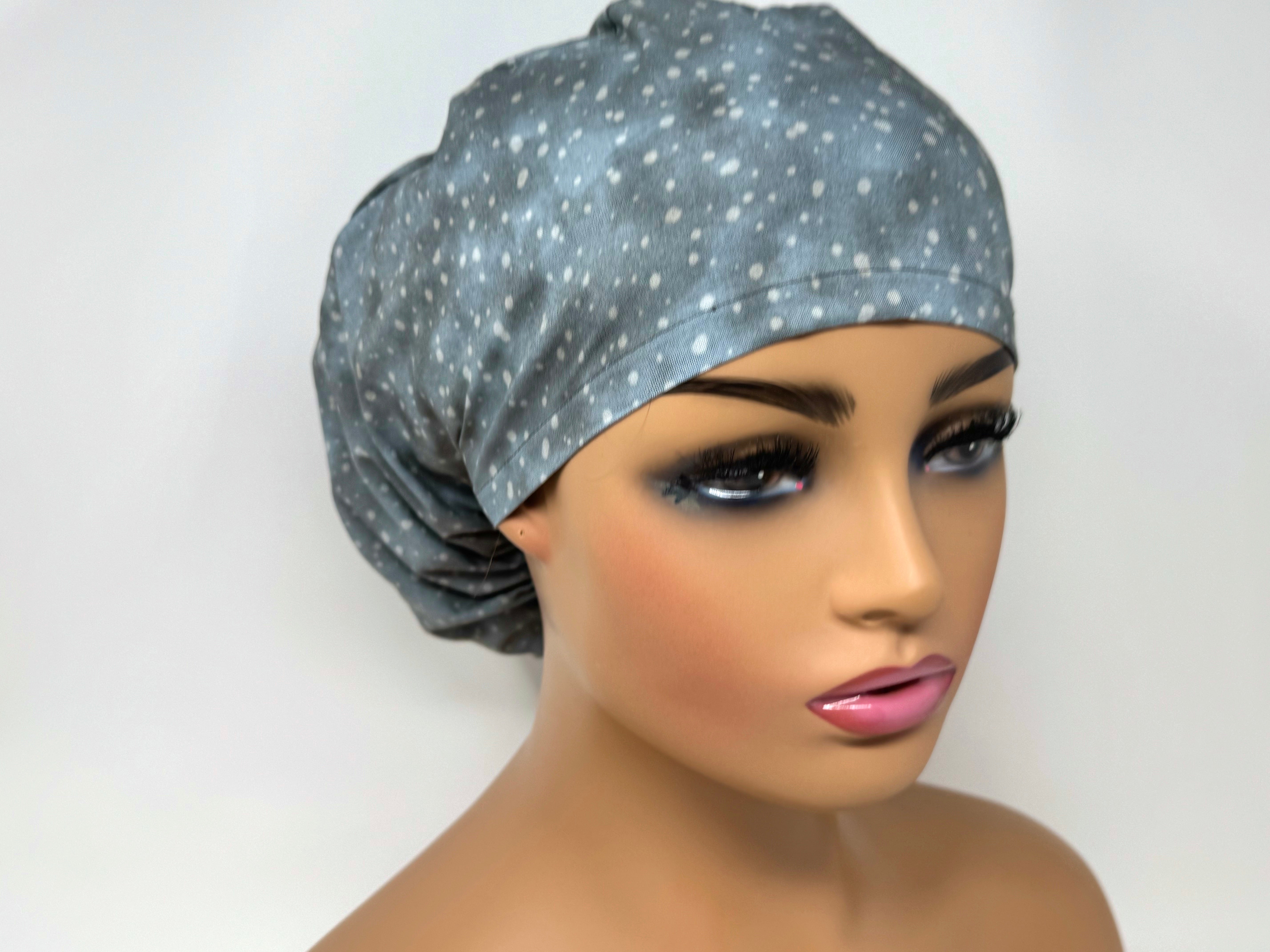 Snow Drops E - Japanese Fabric  - Ponytail