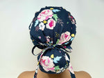 Load image into Gallery viewer, Mixed Floral on Grey - Ponytail
