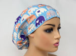 Load image into Gallery viewer, Japanese Scrub Hat- Wild Bears   - Ponytail

