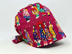 Little Maiko -  Magenta - Japanese Fabric