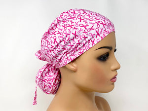 Breast Cancer Pink Ribbons - Ponytail