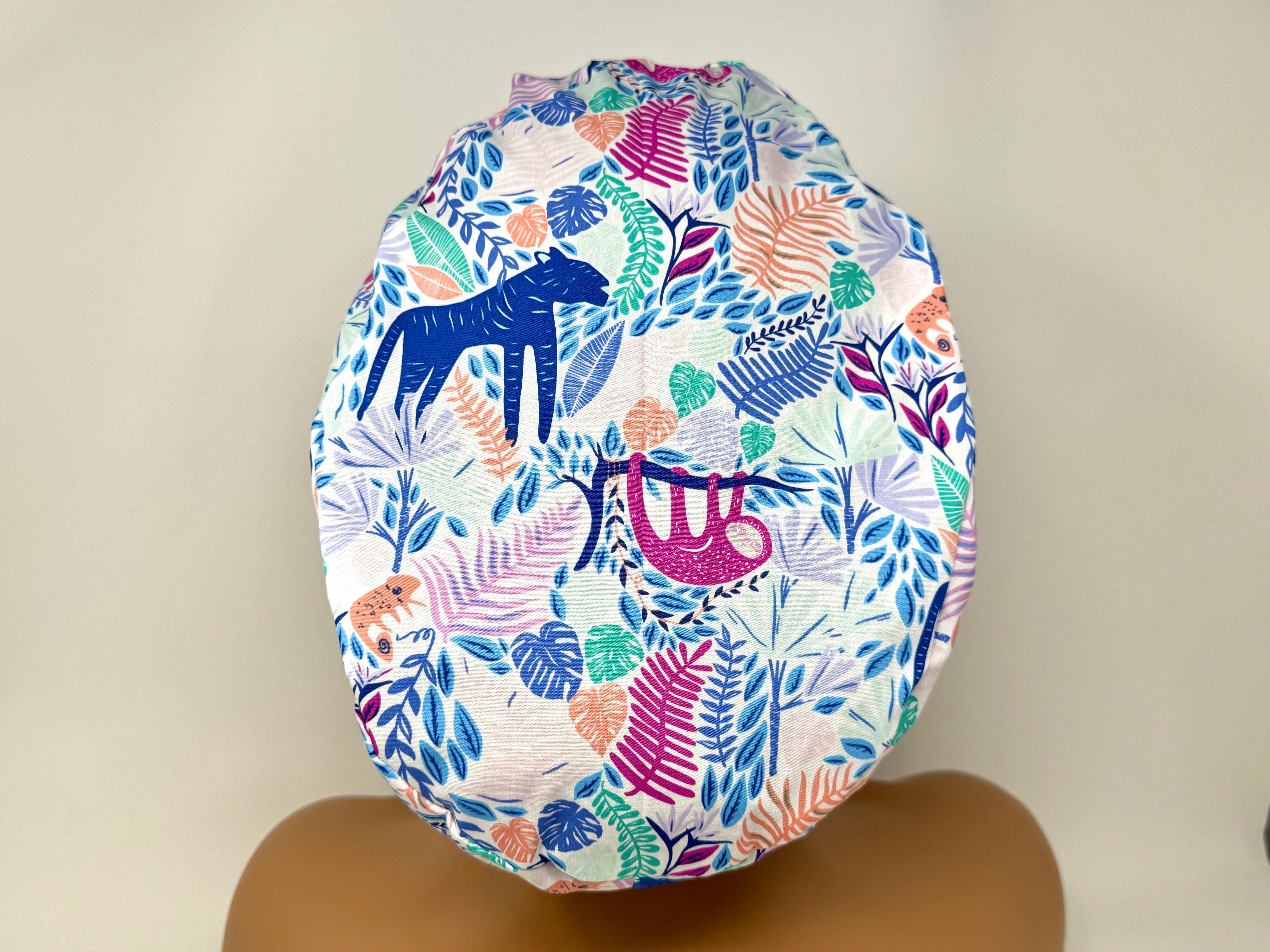 Tropical Jungle Animals -White- Ponytail