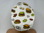 Load image into Gallery viewer, Hamburgers -Cotton Oxford - Cream - Ponytail
