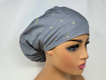 Load image into Gallery viewer, Japanese Fabric -Love Hearts E *Gold Metallic Print*  - Ponytail
