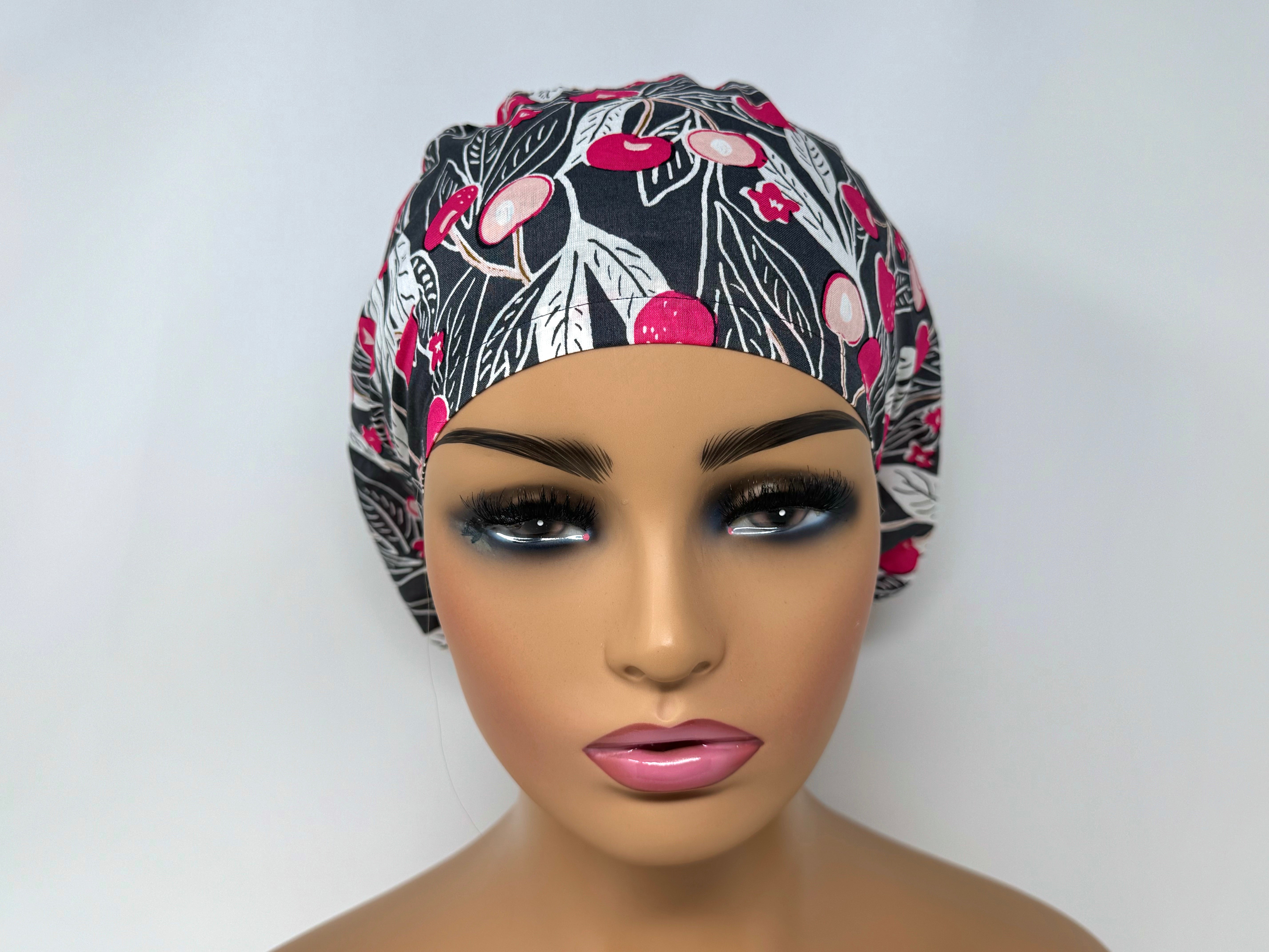 Cherries B - Japanese fabric - Ponytail