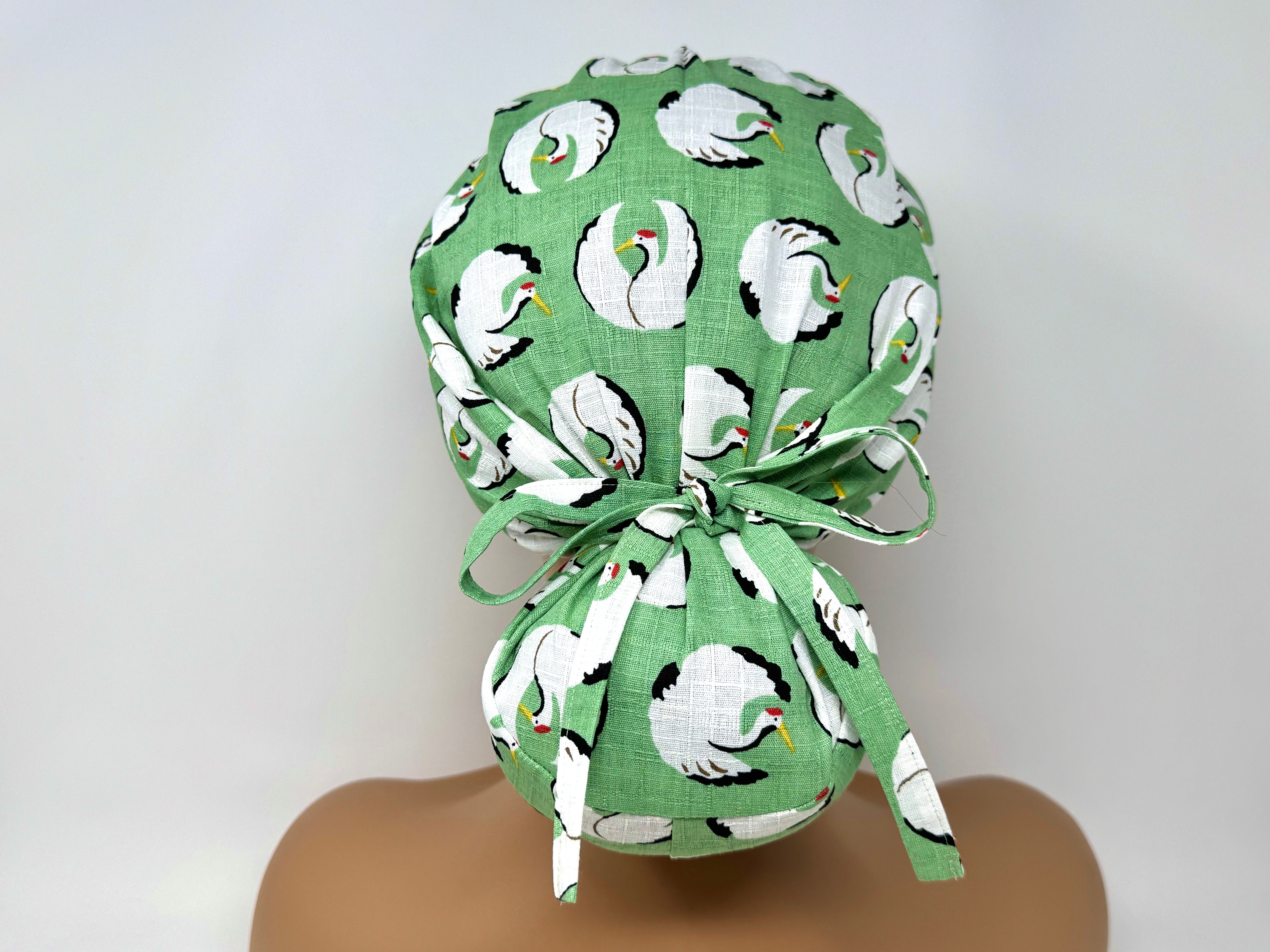Dancing Cranes B *Cotton Dobby* - Ponytail