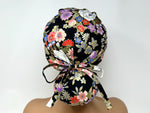 Load image into Gallery viewer, Mixed Flowers 5 *Gold Metallic Print* - Ponytail-Classic Japanese Fabric
