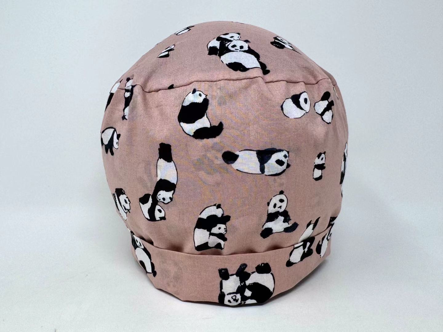 Panda Family  On Pink -Cotton Lawn