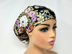 Load image into Gallery viewer, Mixed Flowers 5 *Gold Metallic Print* - Ponytail-Classic Japanese Fabric
