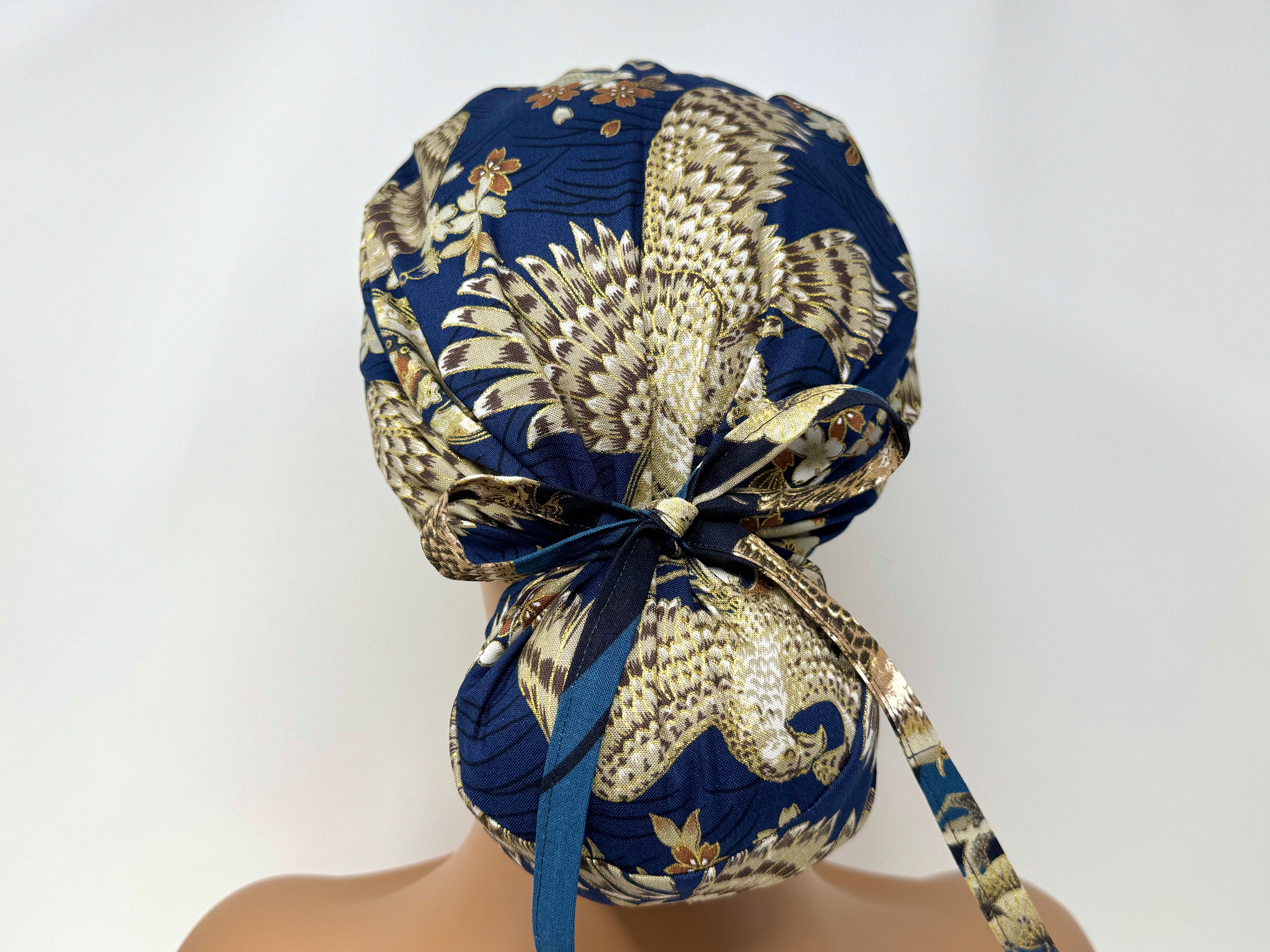 Hawk and Sakura - *Gold Metallic Print* - Ponytail