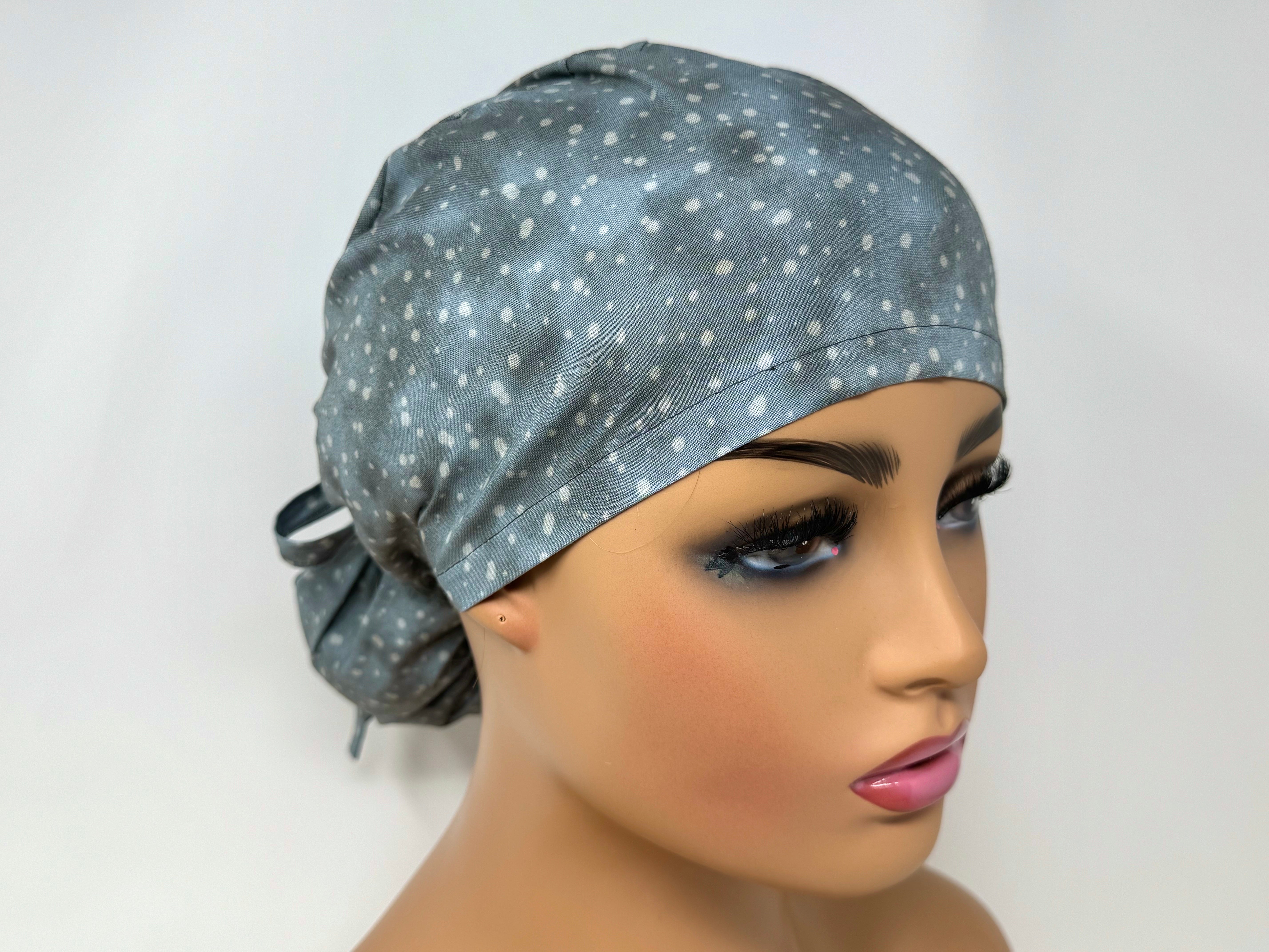 Snow Drops E - Japanese Fabric  - Ponytail