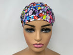 Load image into Gallery viewer, Rainbow Stones - Japanese Fabric  - Ponytail
