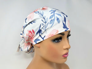 Pink Watercolor Peony - Ponytail