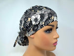 Load image into Gallery viewer, Wild Floral C - Scrub Hat - Ponytail
