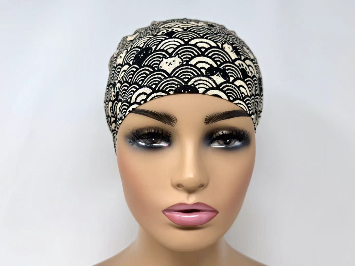 Deep Sea Cats on B *Cotton Dobby* Ponytail