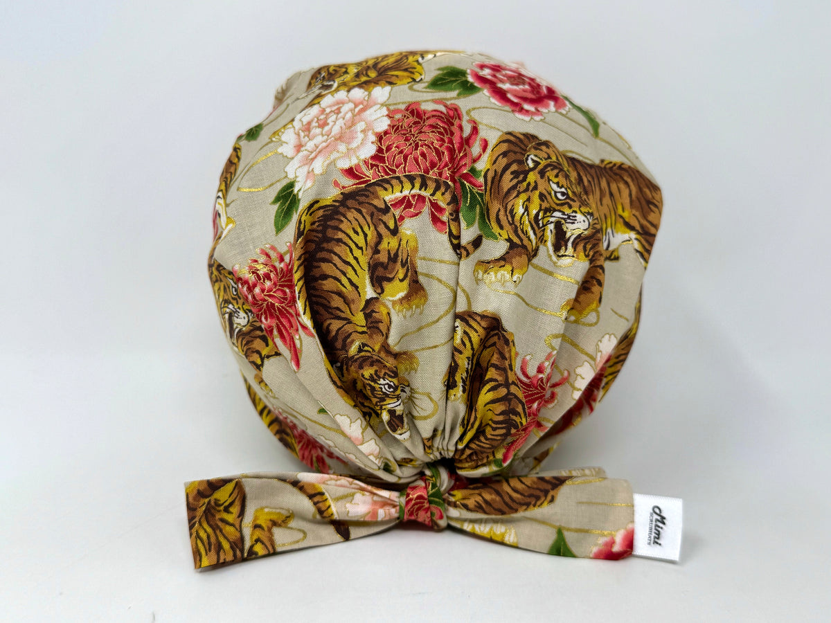 Traditional Tiger - *Gold Metallic Print* – MimiScrubHats
