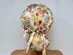 Load image into Gallery viewer, Mixed Flowers 9 *Gold Metallic Print* - Ponytail-Classic Japanese Fabric
