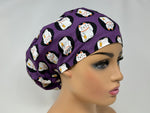 Load image into Gallery viewer, Lucky Cats On Purple - Cotton Dobby - Ponytail
