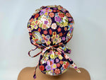 Load image into Gallery viewer, Mixed Flowers 10 *Gold Metallic Print* - Ponytail-Classic Japanese Fabric
