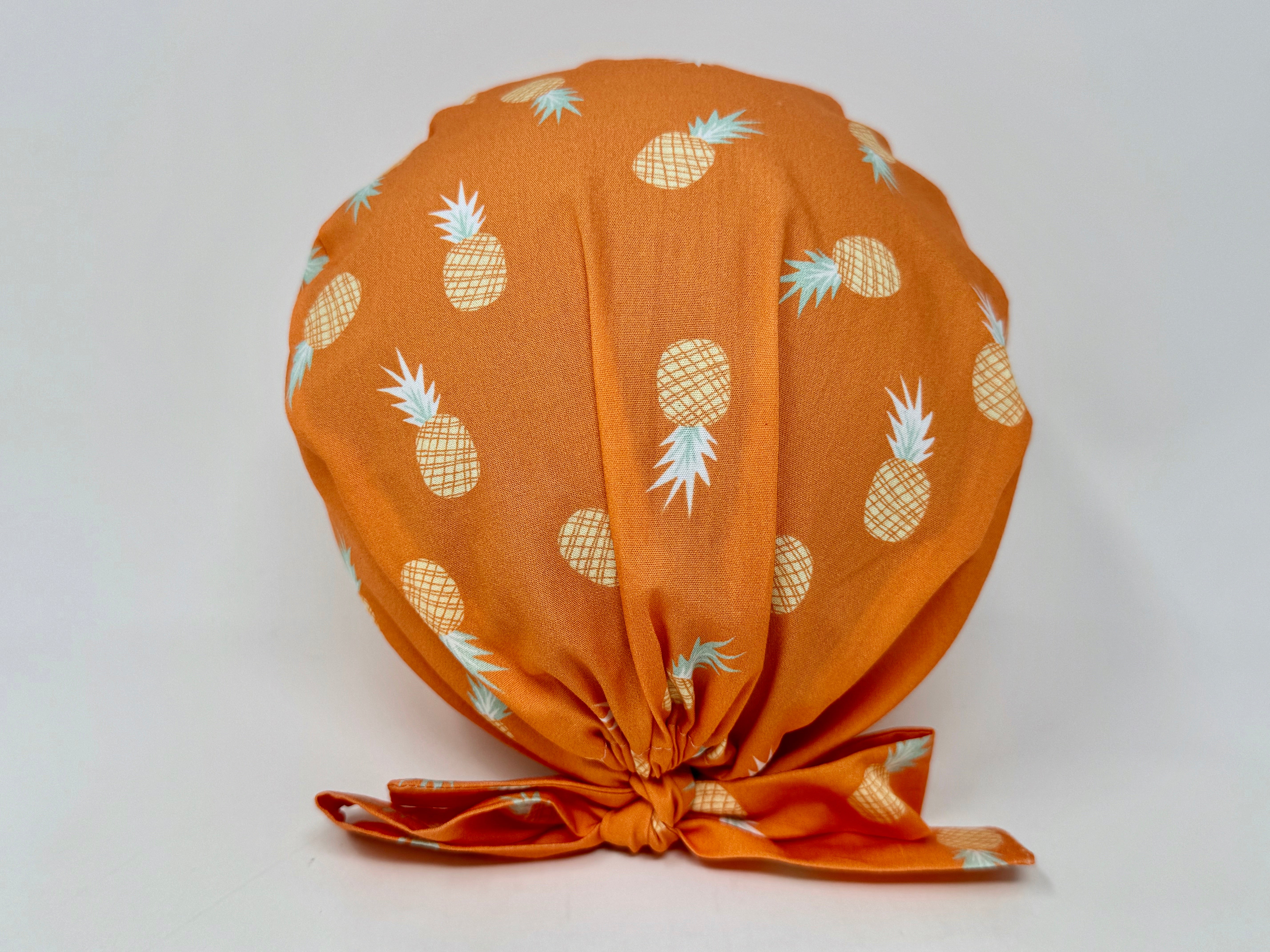 Hawaiian Pineapples on Orange - Scrub Hat