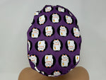 Load image into Gallery viewer, Lucky Cats On Purple - Cotton Dobby - Ponytail
