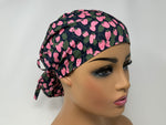 Load image into Gallery viewer, Strawberry On Dark Navy - Ponytail-Japanese Fabric
