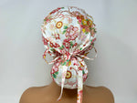 Load image into Gallery viewer, Mixed Flowers 13 - Scrub Hat - Ponytail
