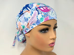 Load image into Gallery viewer, Tropical Jungle Animals -White- Ponytail
