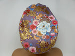 Load image into Gallery viewer, Mixed Flowers 5 - B *Gold Metallic Print* - Ponytail-Classic Japanese Fabric
