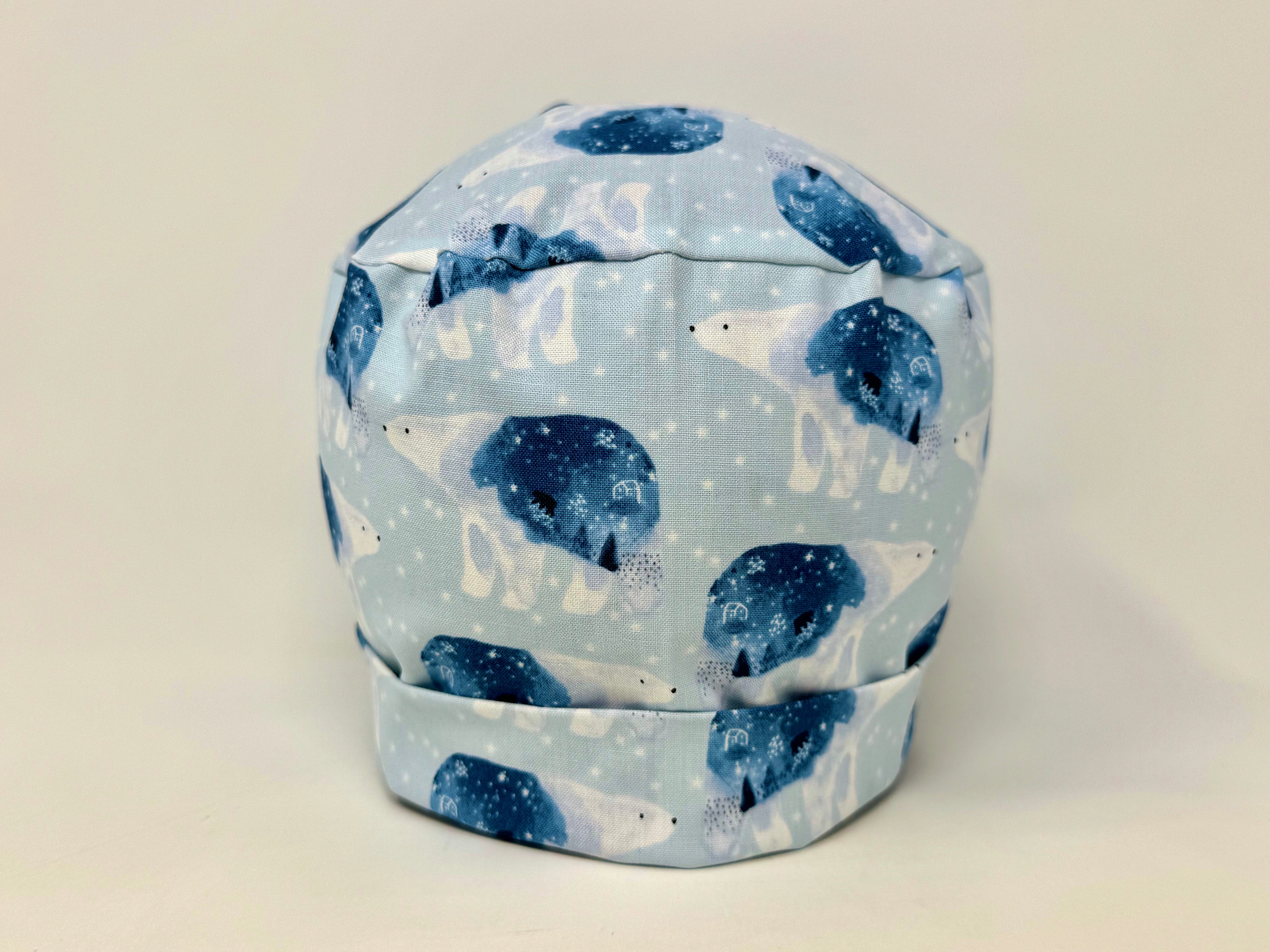 Polar Bear and Stars on Icy Blue