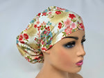 Load image into Gallery viewer, Mixed Flowers 9 *Gold Metallic Print* - Ponytail-Classic Japanese Fabric
