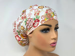 Load image into Gallery viewer, Mixed Flowers 13 - Scrub Hat - Ponytail
