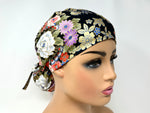 Load image into Gallery viewer, Mixed Flowers 5 *Gold Metallic Print* - Ponytail-Classic Japanese Fabric
