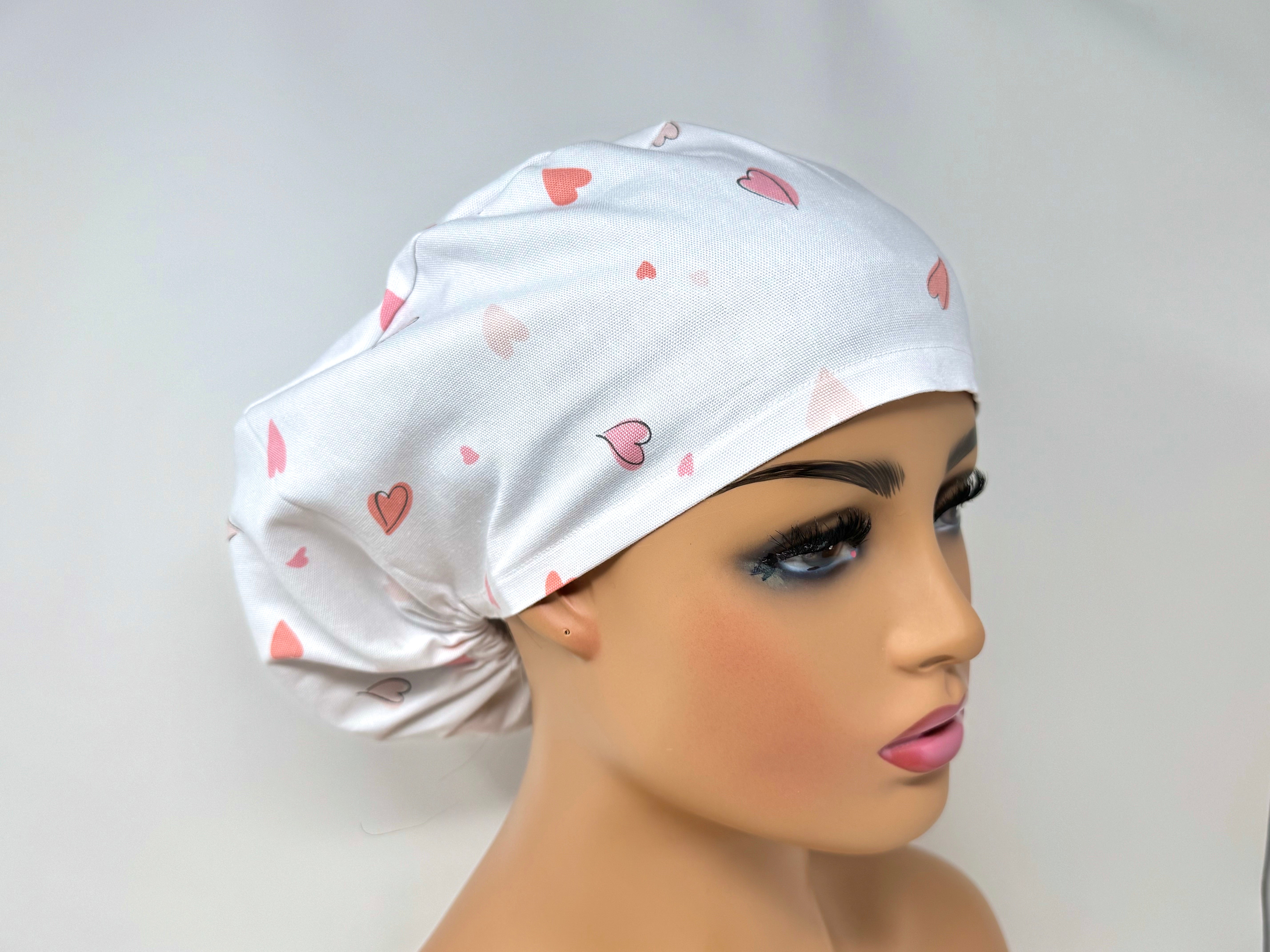 Japanese Fabric -Love Hearts  - Ponytail