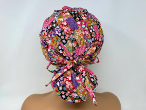 Mixed Floral Pattern C *Gold Metallic Print* - Ponytail