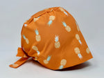 Load image into Gallery viewer, Hawaiian Pineapples on Orange - Scrub Hat
