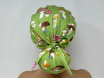 Load image into Gallery viewer, Retro Toadstools - Cotton Oxford - Japanese fabric  - Ponytail
