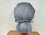 Load image into Gallery viewer, Japanese Fabric -Love Hearts E *Gold Metallic Print*  - Ponytail
