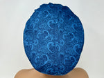 Load image into Gallery viewer, Swirl Pattern on Royal Blue - Ponytail
