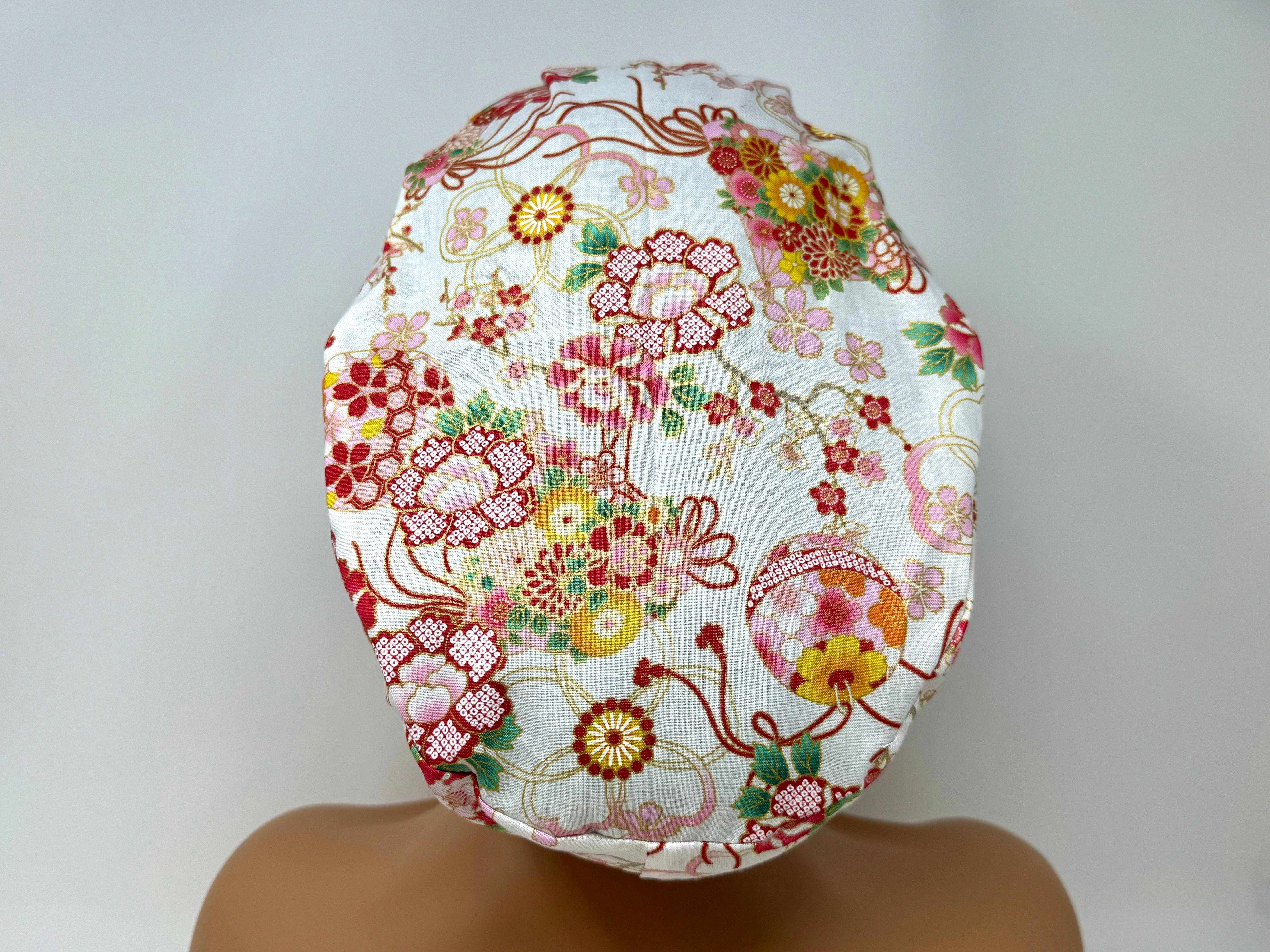 Mixed Flowers 13 - Scrub Hat - Ponytail