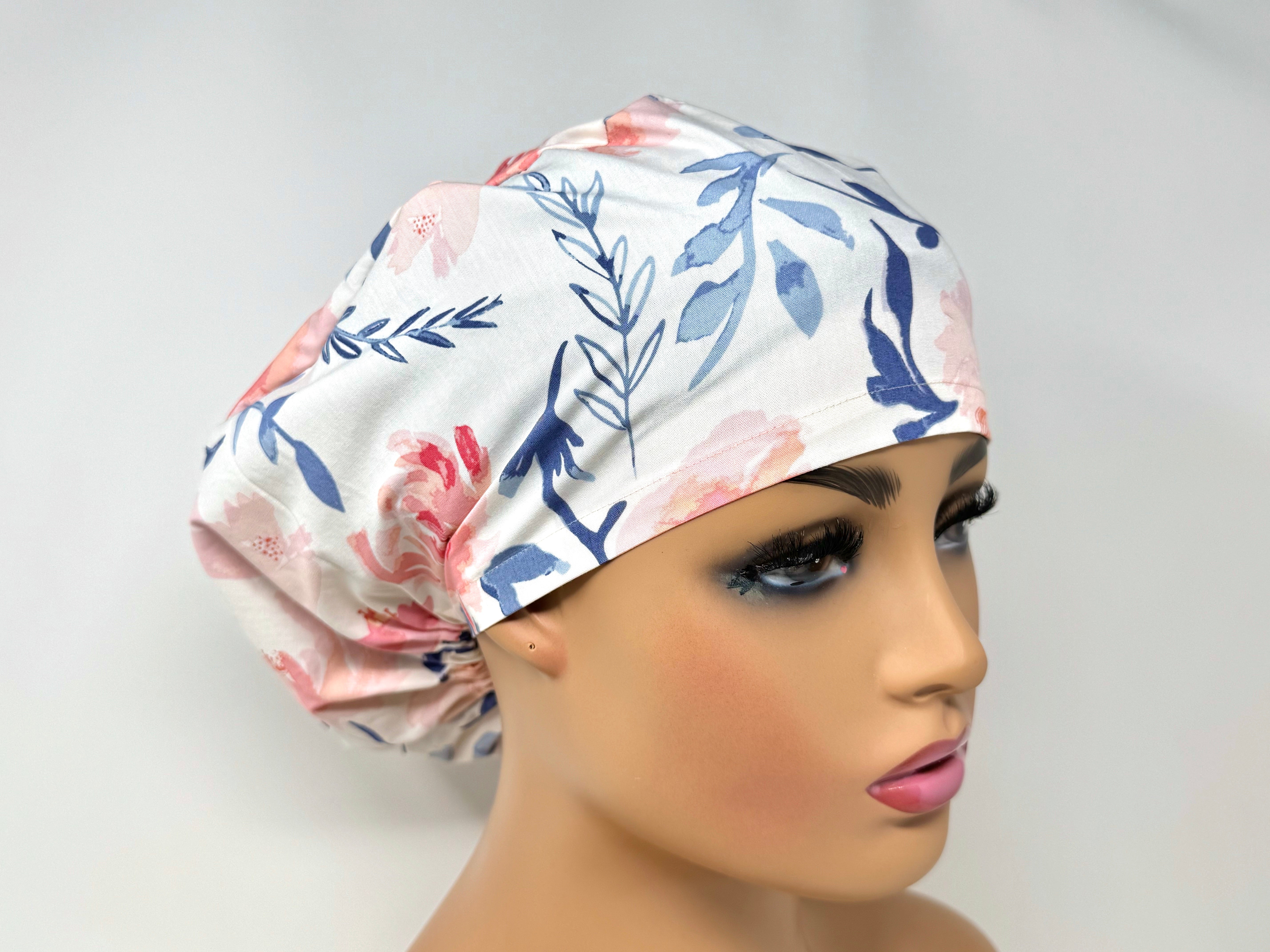 Pink Watercolor Peony - Ponytail