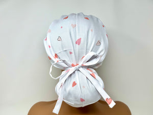 Japanese Fabric -Love Hearts  - Ponytail