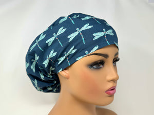 Dragonflies on Navy - Ponytail